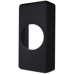 WHITE/BLK BELL PUSH