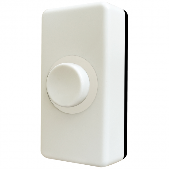 WHITE/BLK BELL PUSH