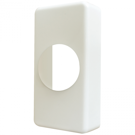 WHITE/BLK BELL PUSH