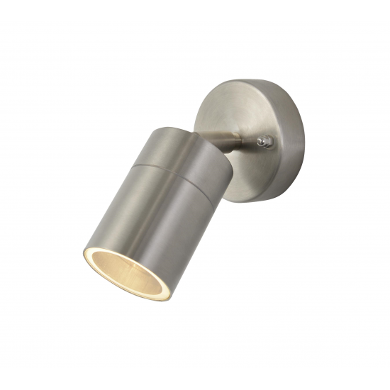 WALL LIGHT ADJUSTABLE S/STEEL