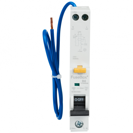 6A 30MA B TYPE 6KA RCBO