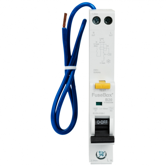 20A 30MA B TYPE 6KA RCBO
