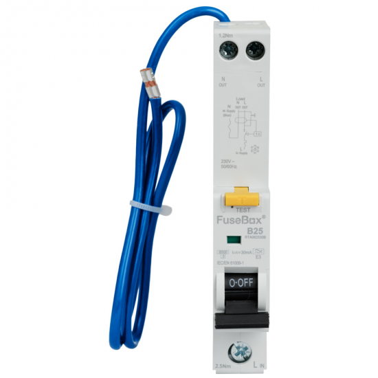 25A 30MA TYPE A 6KA RCBO
