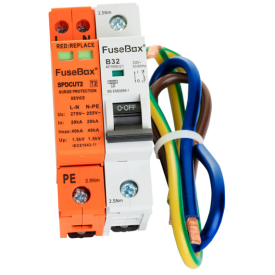 SPD T2 KIT C/W 32A MCB