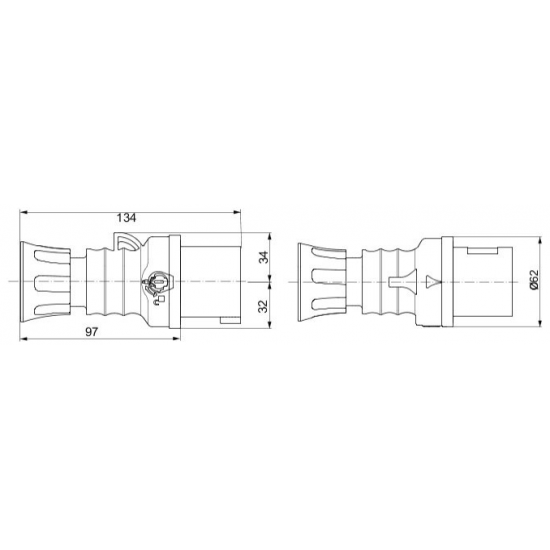 16A 415V 4P PLUG
