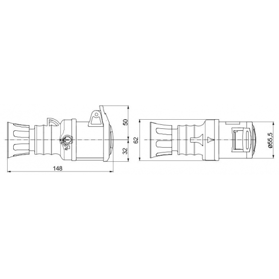 415V 16A TRAILING SOCKET