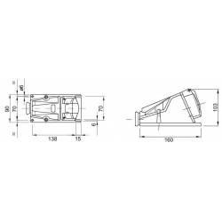 415V 16A 5P SURFACE SOCKET