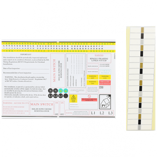 FUSE BOARD LABEL PACK