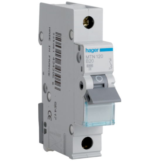 20A TYPE B SP MCB 6KA