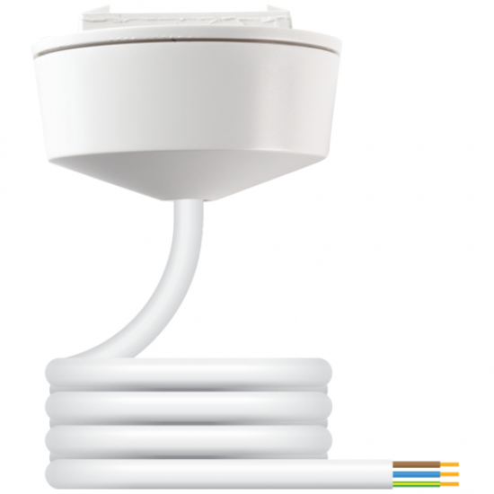 CEILING ROSE C/W 2M FLEX LEAD