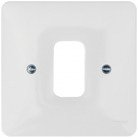 1G WHITE MOULDED PLATE