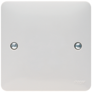 1G BLANK PLATE WHITE