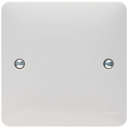 1G BLANK PLATE WHITE
