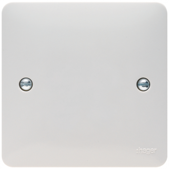 1G BLANK PLATE WHITE