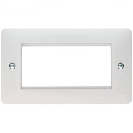 4 MOD EURO PLATE WHITE MOULDED