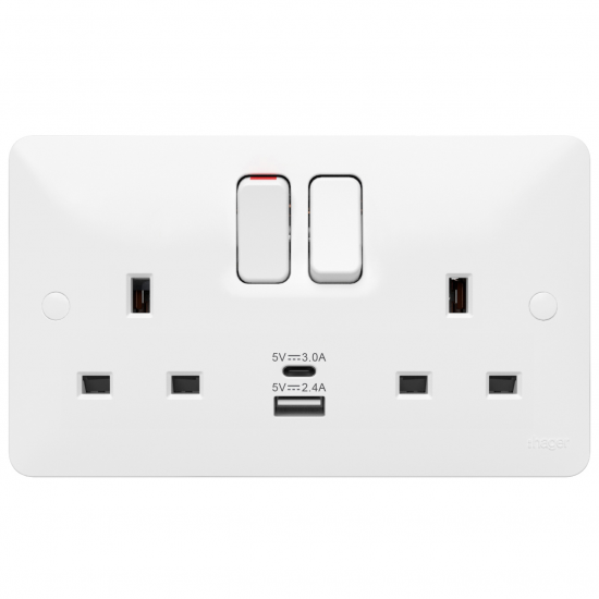 2G SWITCH SKT USB & C