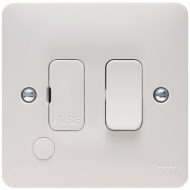 SWITCH FUSE SPUR FLEX OUTLET WHITE