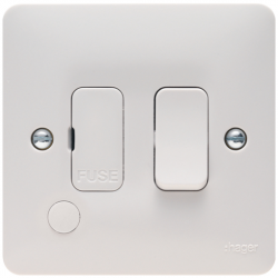SWITCH FUSE SPUR FLEX OUTLET WHITE