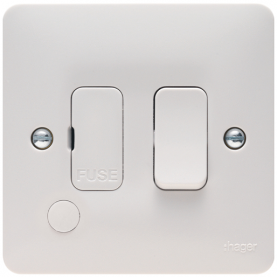 SWITCH FUSE SPUR FLEX OUTLET WHITE