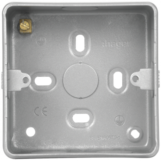 1G METAL BOX C/W KO