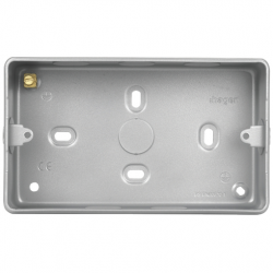 2G METAL BOX C/W KO