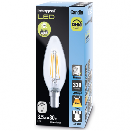 FILAMENT CANDLE LAMP SBC