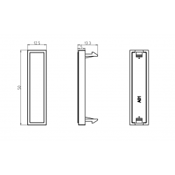 QUARTER MODULE BLANK 12.5 X 50 (SOLD IN 1s)