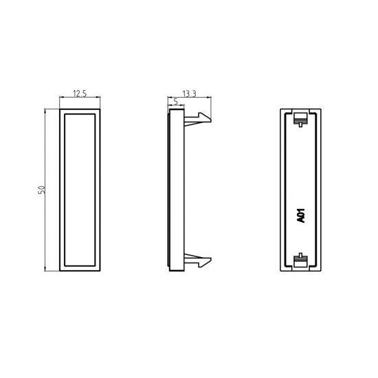 QUARTER MODULE BLANK 12.5 X 50 (SOLD IN 1s)