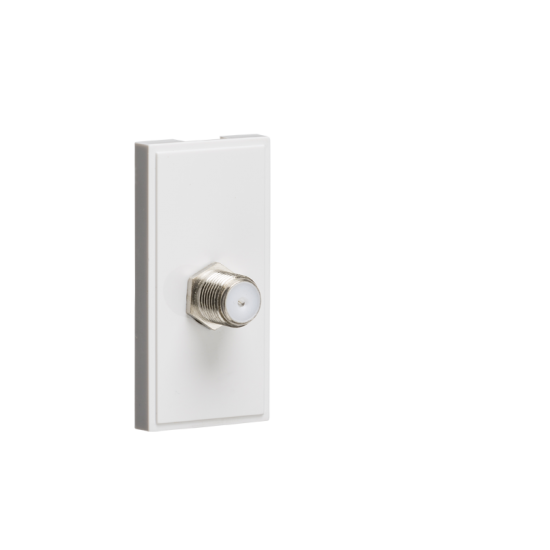 SAT TV OUTLET MODULE WHITE