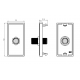 SAT TV OUTLET MODULE WHITE