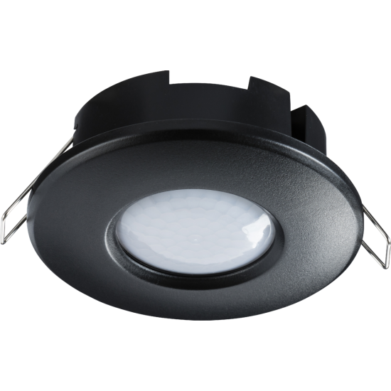 RECESSED PIR SENSOR BLACK