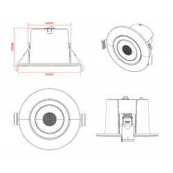 SPEKTRO LED DOWNLIGHT CCT TILT
