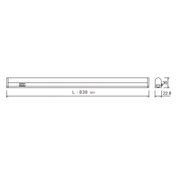 13W LED STRIPLIGHT 838MM