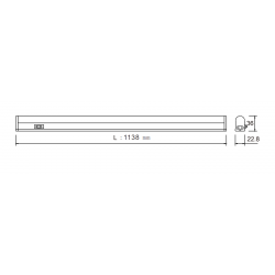18W LED STRIPLIGHT 1138MM