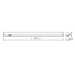 9W LED STRIPLIGHT 538MM