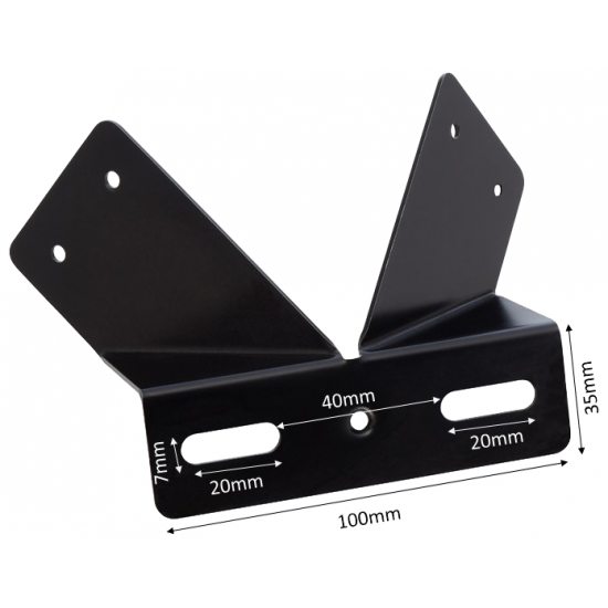 CORNER BRACKET BLK