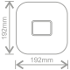 12W LED DD LAMP SENSOR 4000K