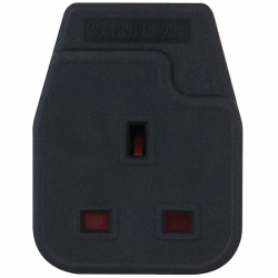 1G TRAILING SOCKET BLK