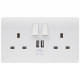 13A 2G SWITCHED SOCKET 2XUSB