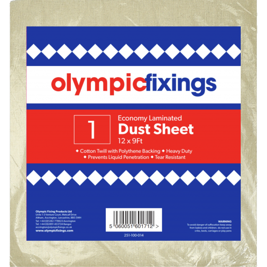 12FTX9FT DUST SHEET