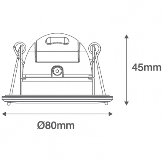4.8W DOWNLIGHT 4000K WHITE