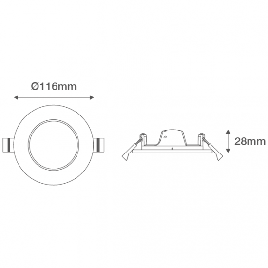 6W LED ROUND PANEL