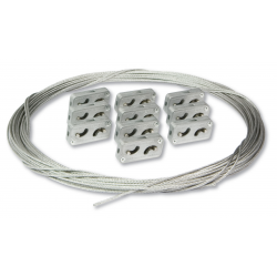 2MM CATENARY WIRE KIT 15M / 10 GRIPS