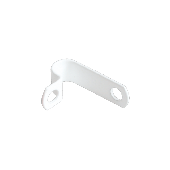 8MM PYRO CABLE CLIP LSF WHITE