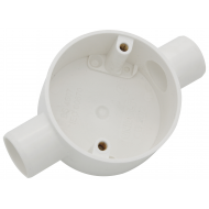 20MM THROUGH BOX WHITE