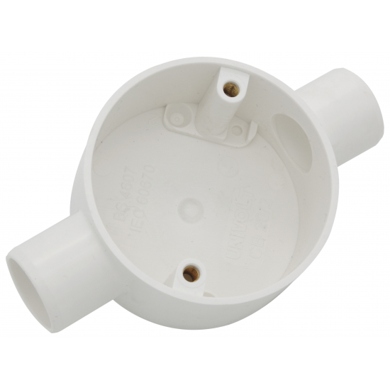 20MM THROUGH BOX WHITE