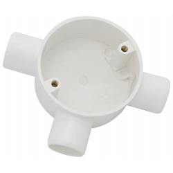 20MM TEE BOX WHITE