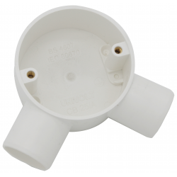 20MM ANGLE BOX  WHITE