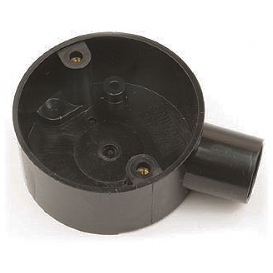 25MM TERMINAL BOX BLACK