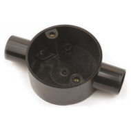 25MM THROUGH BOX BLACK